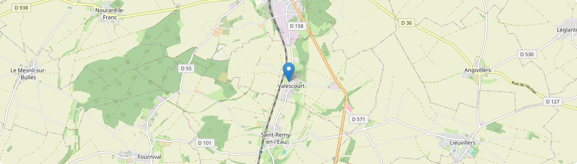 Valescourt - Carte