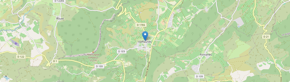 Valflaunès - Carte
