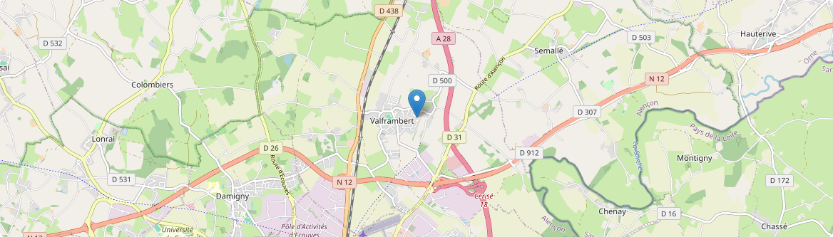 Valframbert - Carte