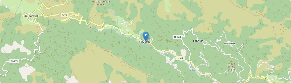 Valgorge - Carte