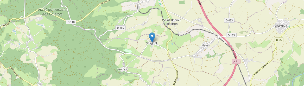 Valignat - Carte