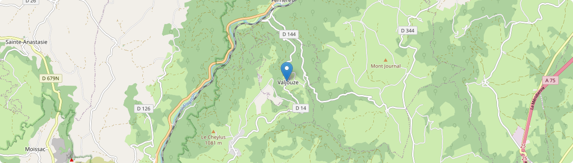 Valjouze - Carte