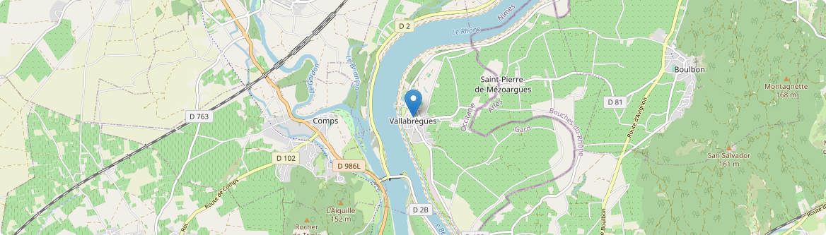 Vallabrègues - Carte