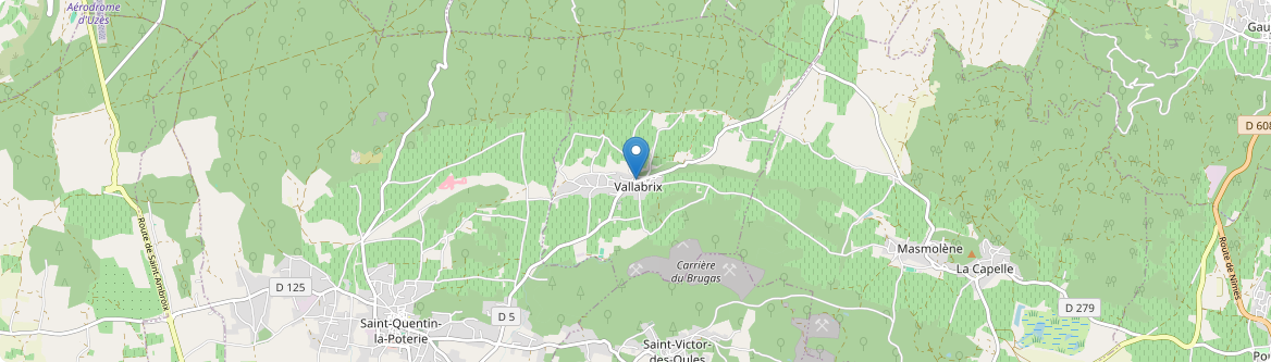 Vallabrix - Carte