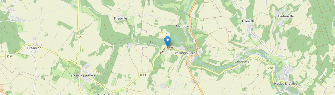 Vallangoujard - Carte