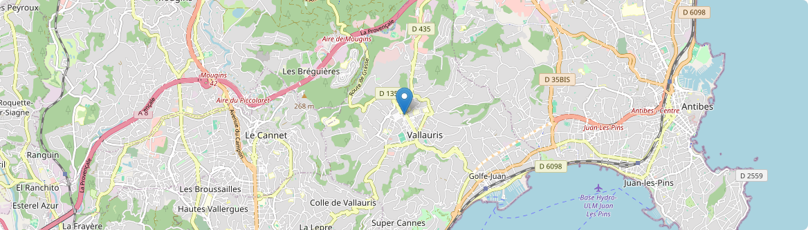 Vallauris - Carte