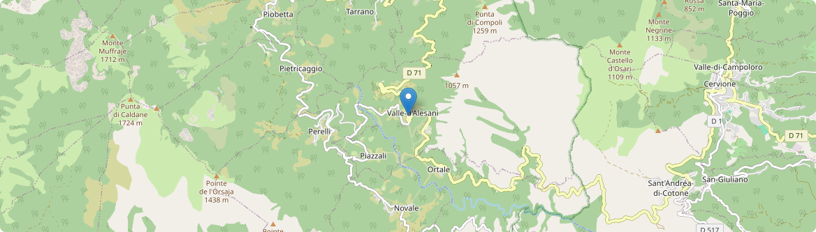 Valle-d'Alesani - Carte