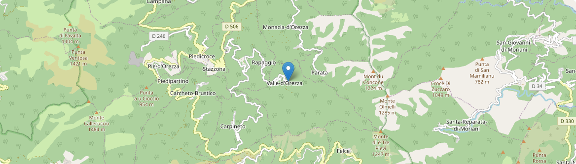 Valle-d'Orezza - Carte