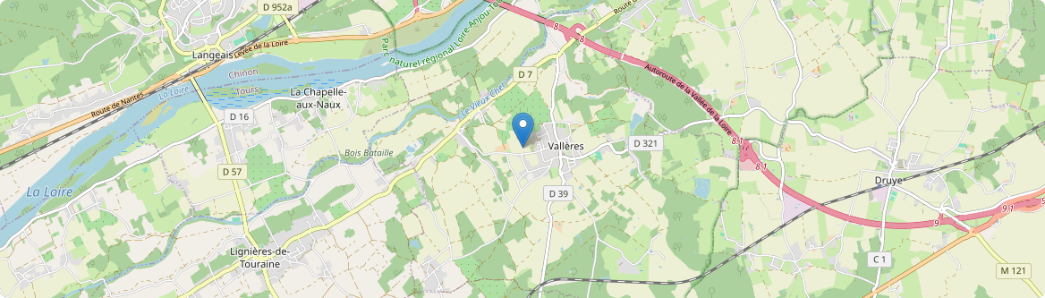 Vallères - Carte