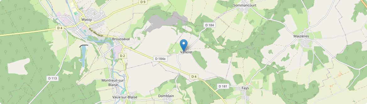 Valleret - Carte