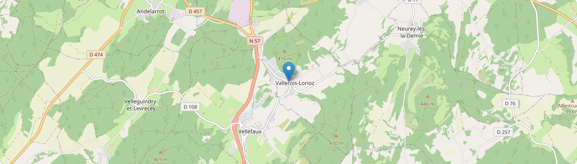 Vallerois-Lorioz - Carte
