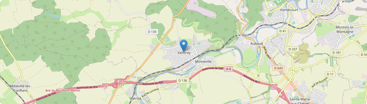 Valleroy - Carte