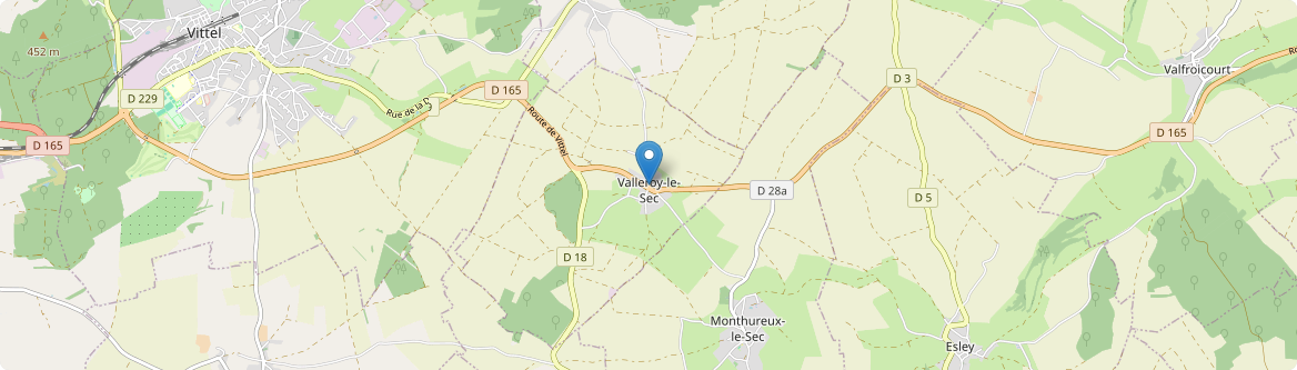 Valleroy-le-Sec - Carte