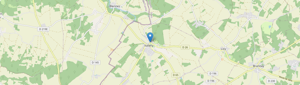 Vallery - Carte