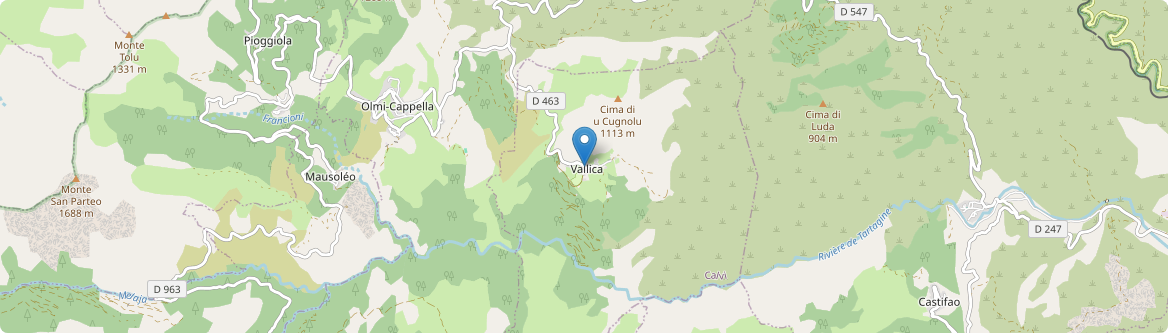 Vallica - Carte
