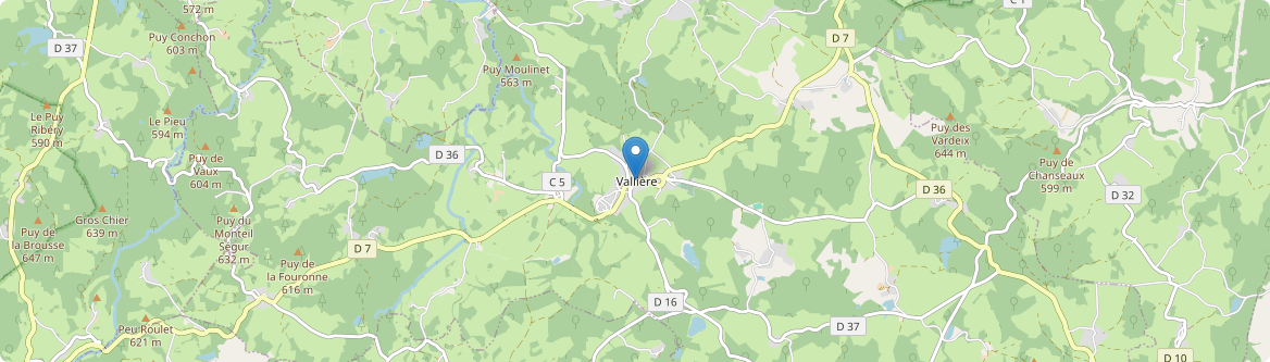 Vallière - Carte