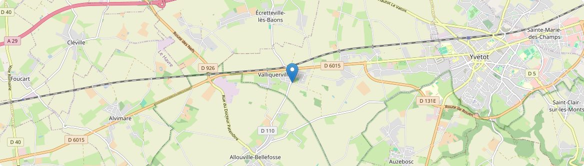 Valliquerville - Carte