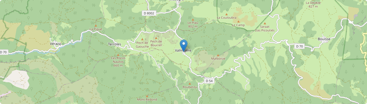 Valmigère - Carte