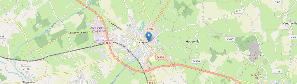 Valognes - Carte