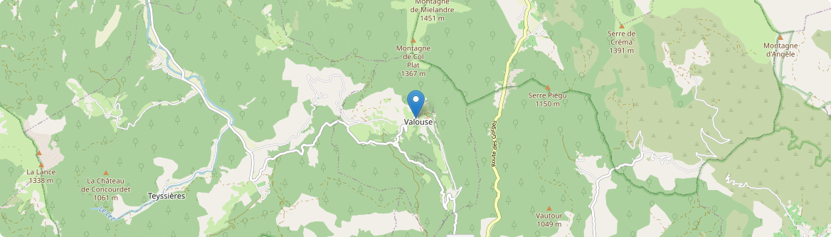 Valouse - Carte