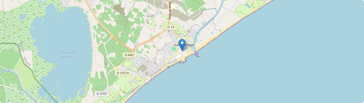 Valras-Plage - Carte