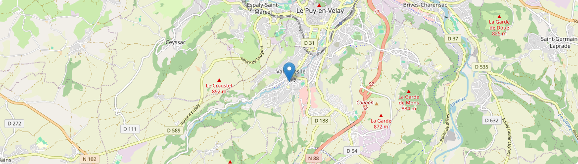 Vals-près-le-Puy - Carte