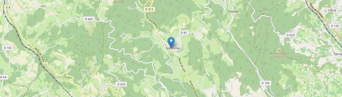 Valsonne - Carte