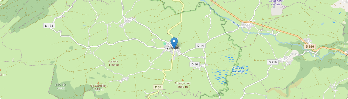 Valuéjols - Carte