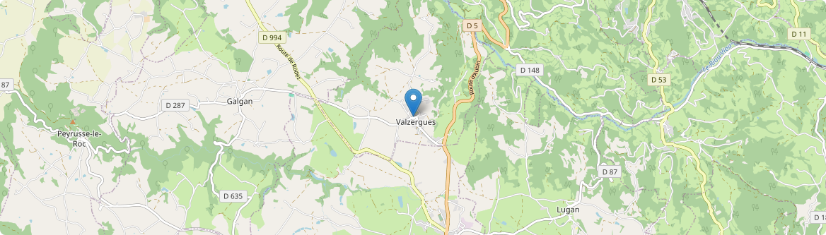Valzergues - Carte