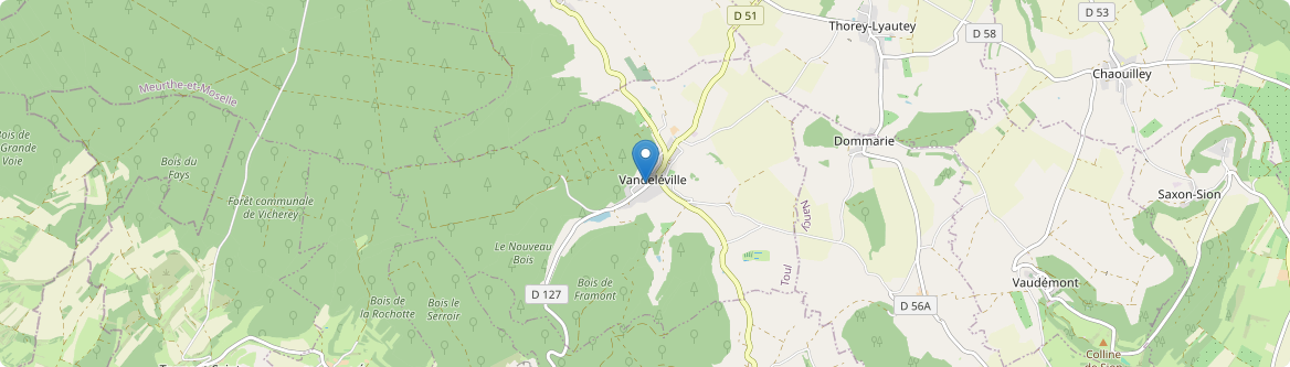 Vandeléville - Carte