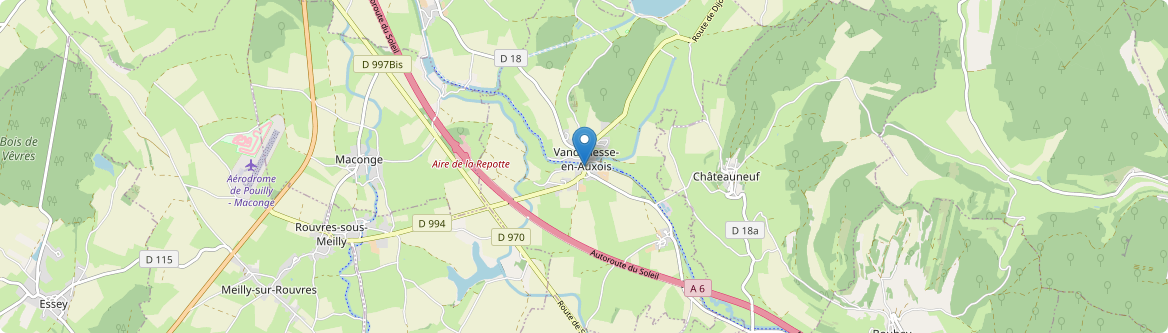 Vandenesse-en-Auxois - Carte