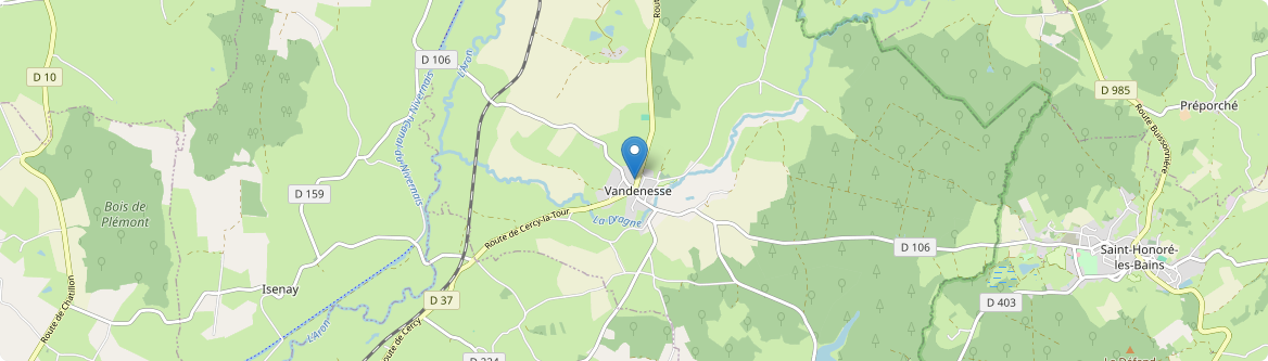 Vandenesse - Carte
