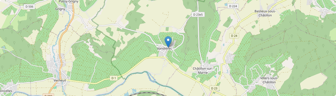 Vandières - Carte
