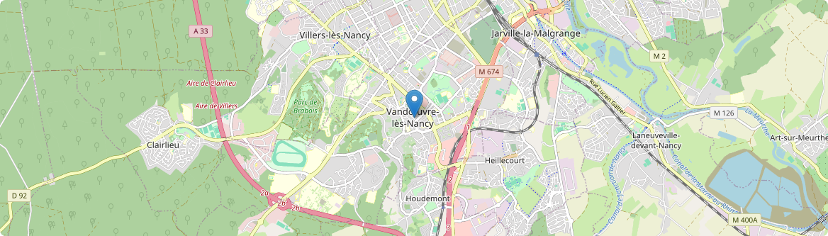 Vandœuvre-lès-Nancy - Carte