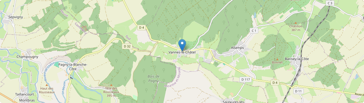 Vannes-le-Châtel - Carte