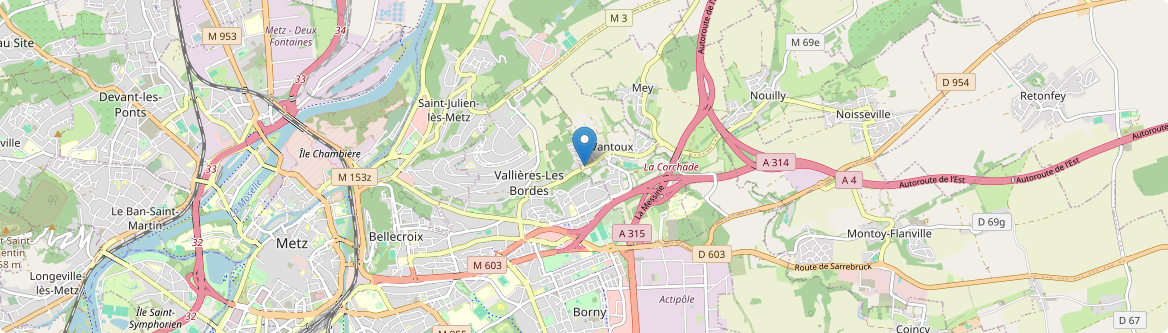 Vantoux - Carte