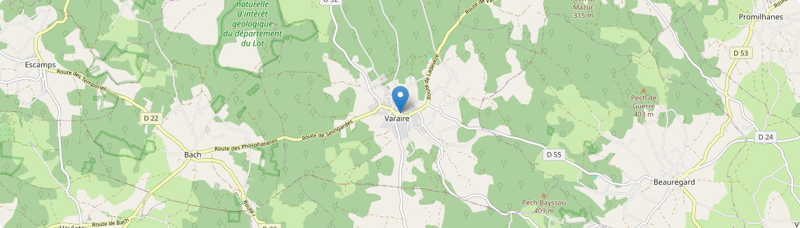 Varaire - Carte