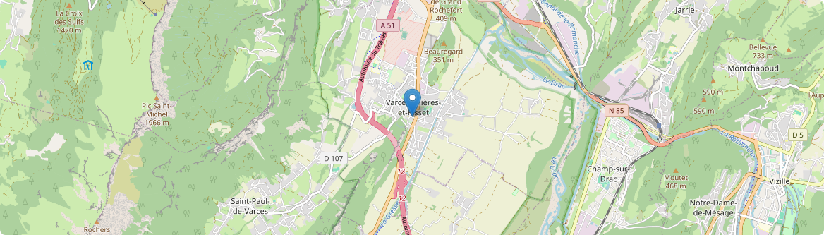 Varces-Allières-et-Risset - Carte