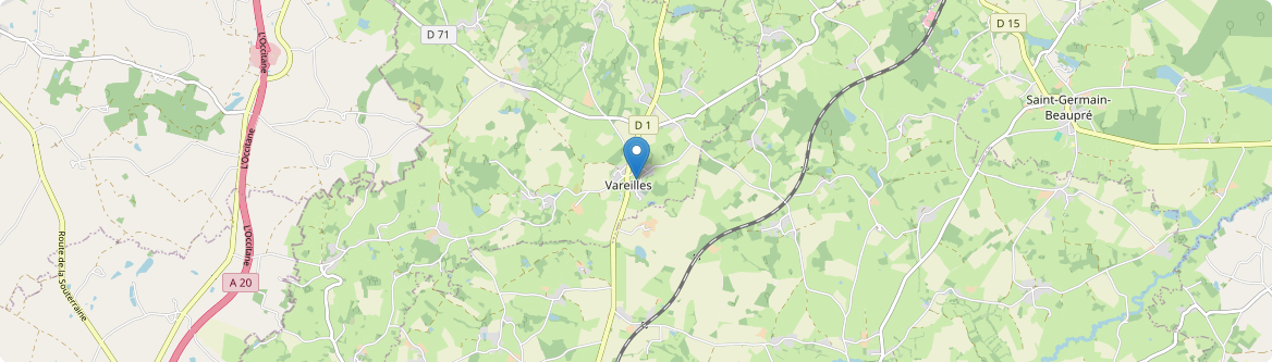 Vareilles - Carte