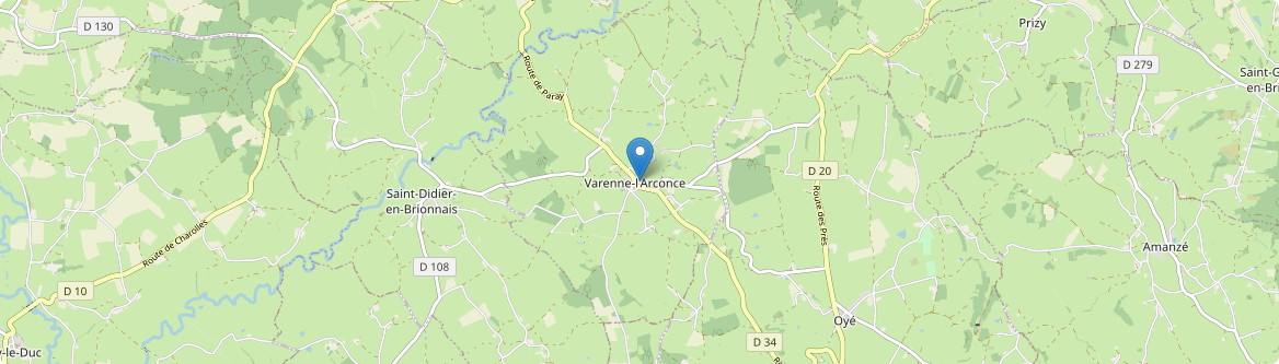 Varenne-l'Arconce - Carte
