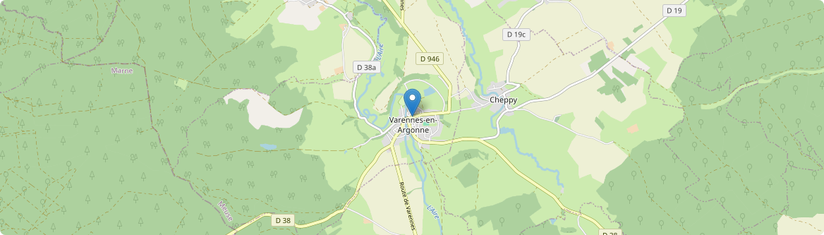 Varennes-en-Argonne - Carte