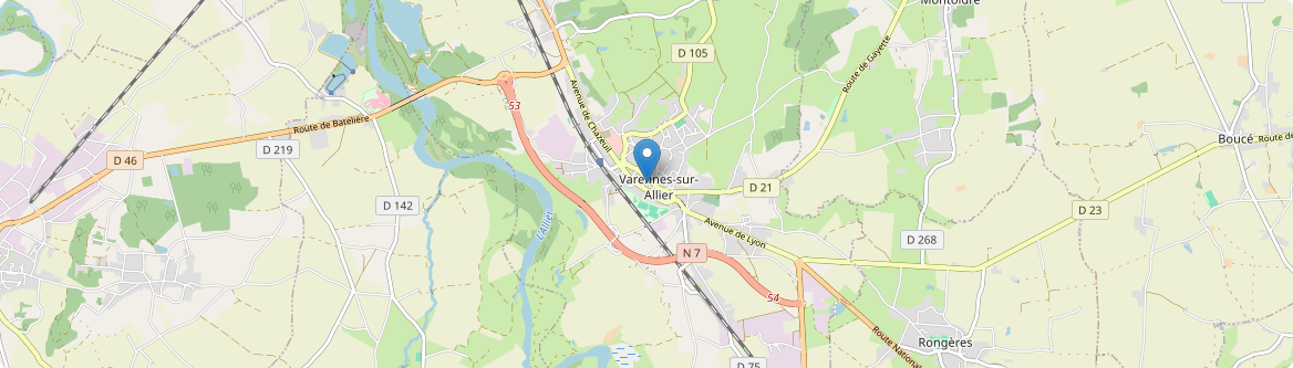 Varennes-sur-Allier - Carte