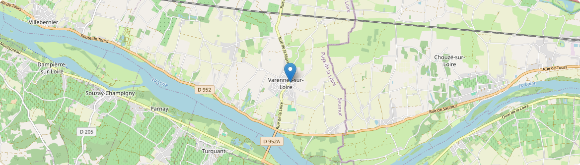 Varennes-sur-Loire - Carte