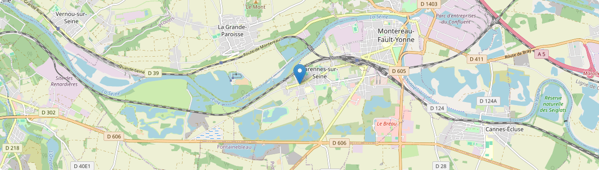 Varennes-sur-Seine - Carte