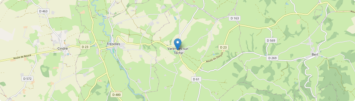 Varennes-sur-Tèche - Carte
