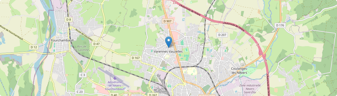 Varennes-Vauzelles - Carte