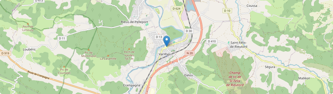 Varilhes - Carte