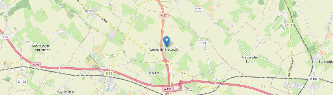 Varneville-Bretteville - Carte