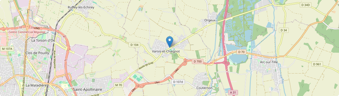 Varois-et-Chaignot - Carte