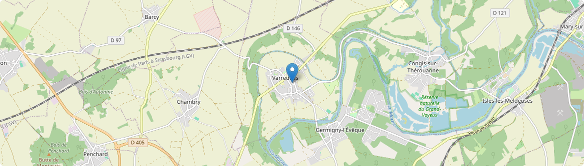 Varreddes - Carte